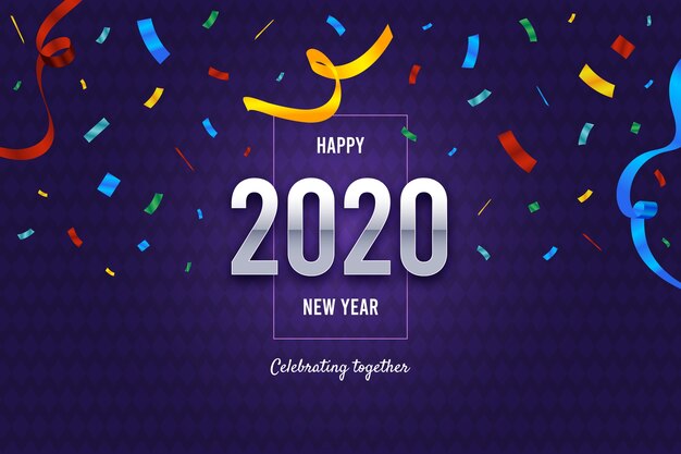 Free vector new year confetti background