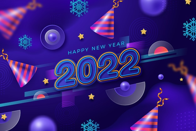 Free vector new year design background