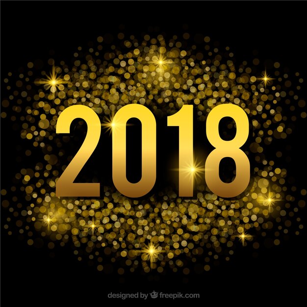 New year golden background 