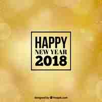 Free vector new year golden background