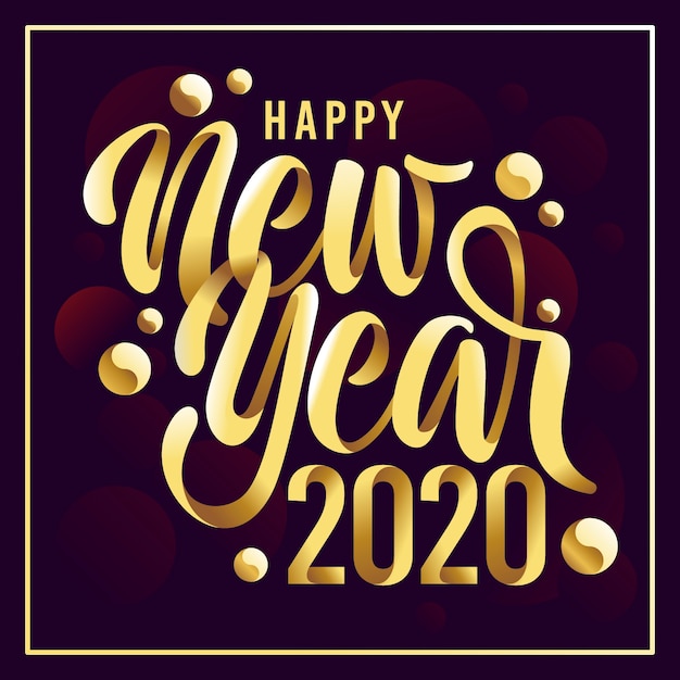 Free vector new year golden background