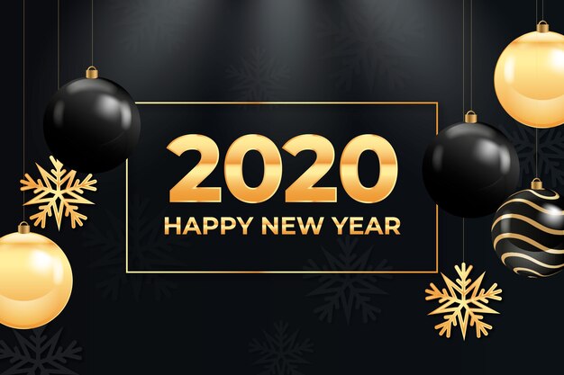 New year golden background