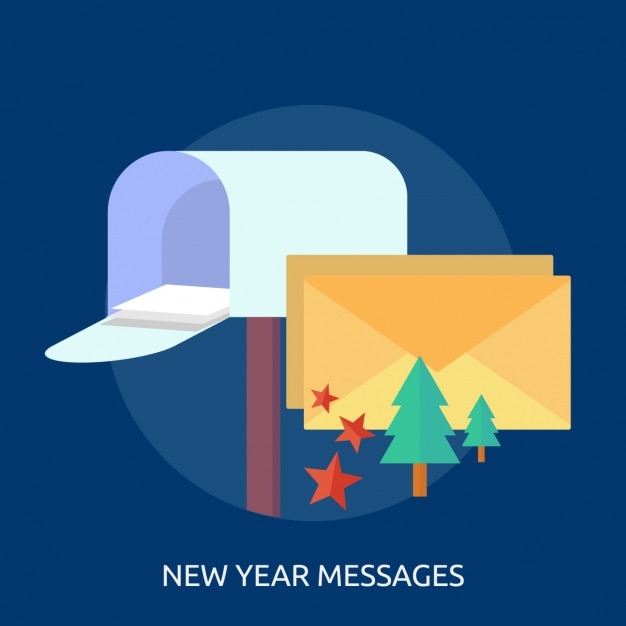 New year messages background design