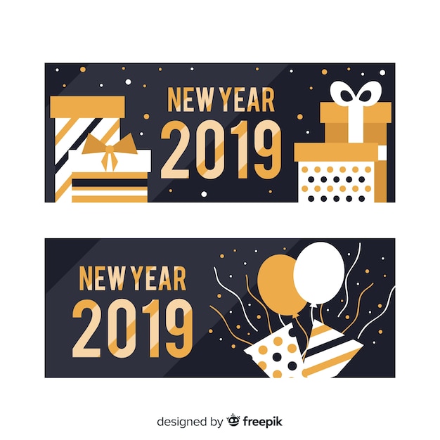 New year party 2019 banner