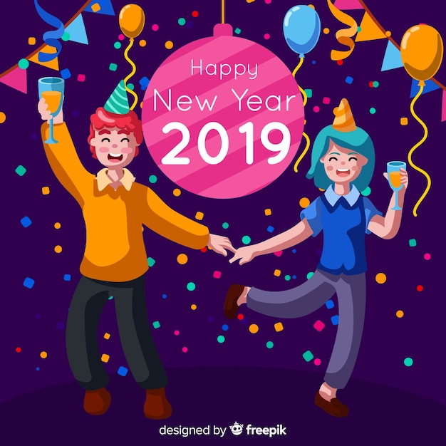 New year party background