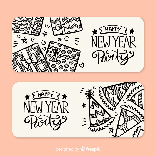 New year party banner