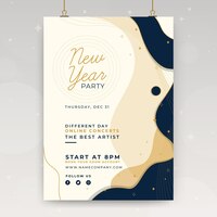 New year poster template