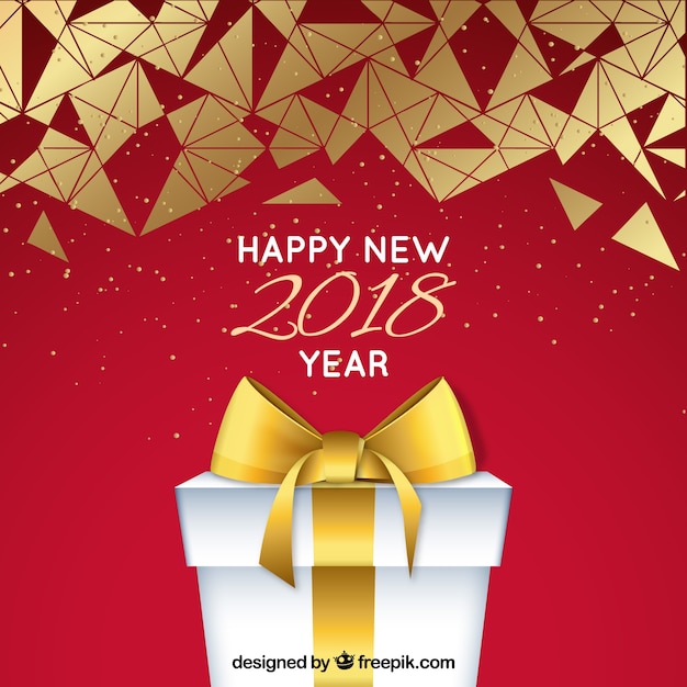 Free vector new year present design