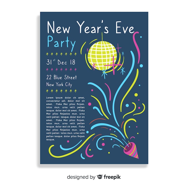 New year's eve party banner