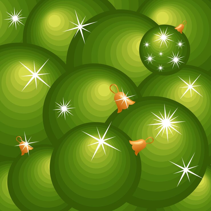 Free Vector new year toy. seamless pattern. cartoon christmas background.
