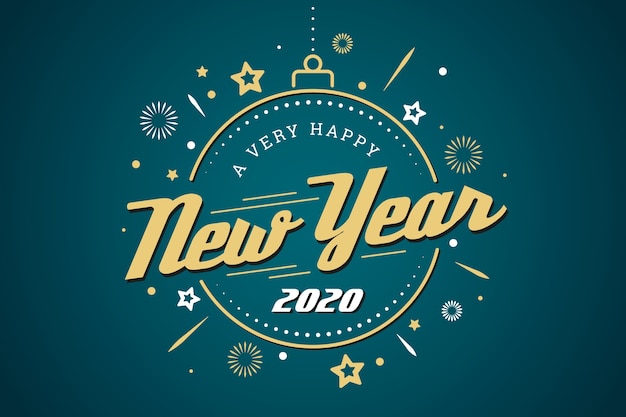 New year vintage background