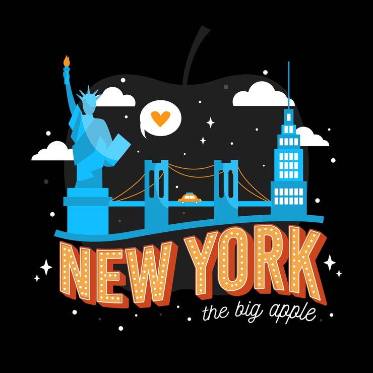 Free Vector new york city lettering