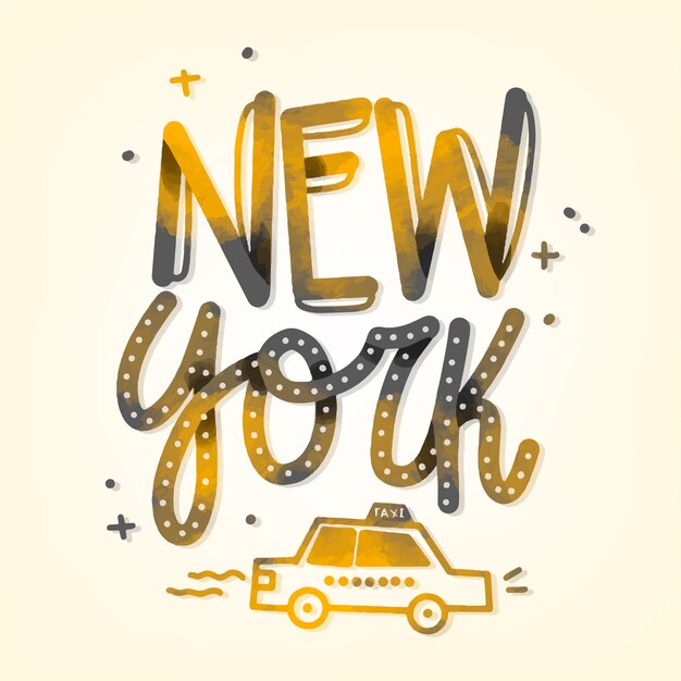 New york city lettering