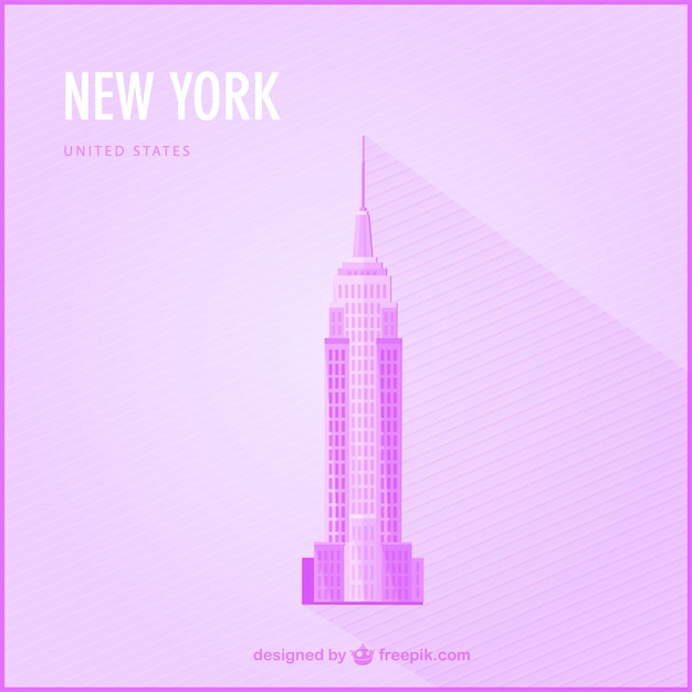 Vettore gratuito new york landmark illustrazione libero