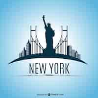 Free vector new york skyline