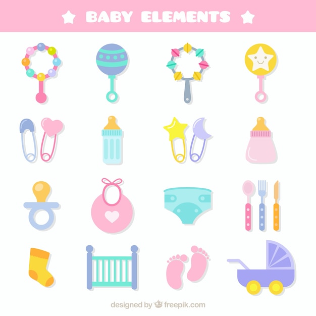 Newborn baby elements