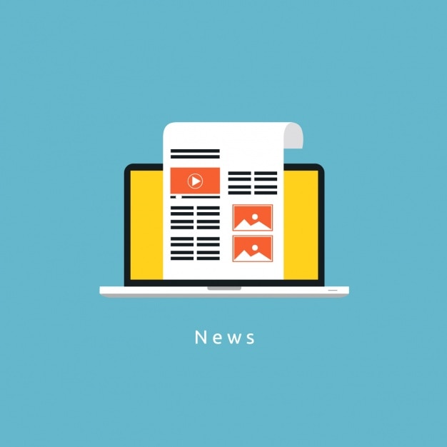 Free Vector news background design