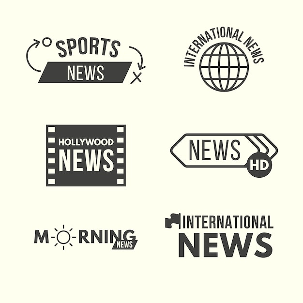 News design logo collection