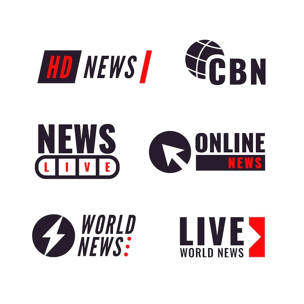 News logo collection concept