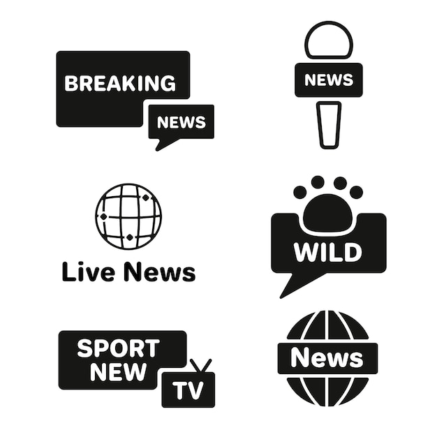 News logo collection concept