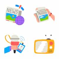 Free vector news and media