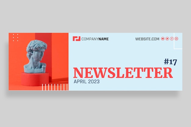 Newsletter banner template design