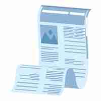 Free vector newspaper document paper