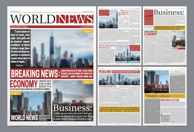 Breaking News Newspaper Template from img.freepik.com