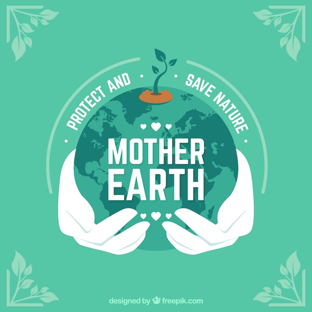 Free vector nice background for mother earth day