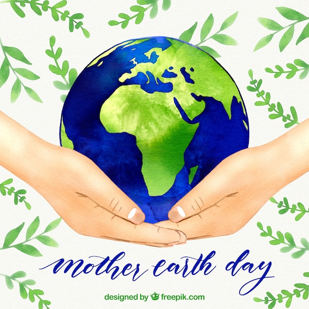 Free vector nice background for the mother earth day