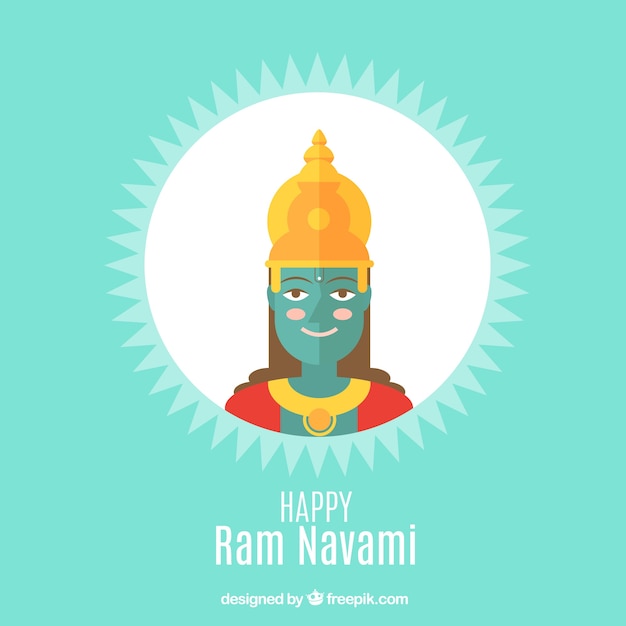 Free vector nice background of rama god