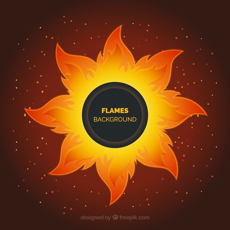Free Vector nice background with abstract flame
