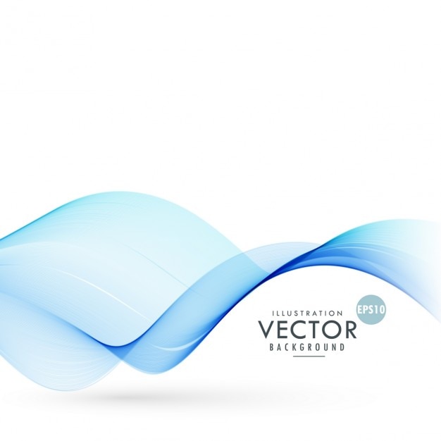 Free vector nice background with blue waves