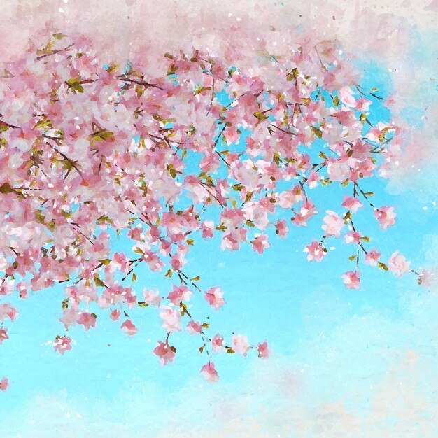 Nice background with cherry blossoms