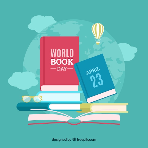 Free vector nice background for a world book day