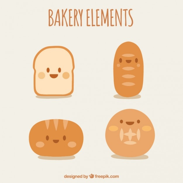 Nice characters of bakery