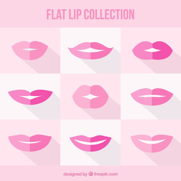 Nice collection of flat lips