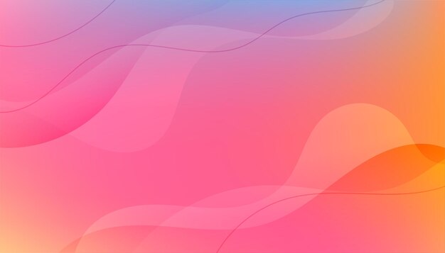 Nice colors background with fluid wavy shapes