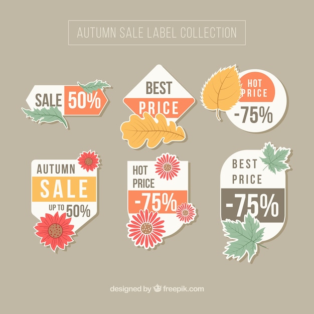 Free vector nice discount stickers