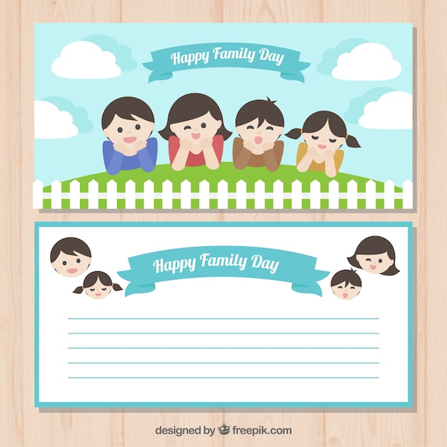 Nice family day greeting