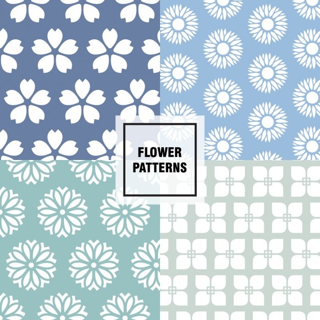 Free vector nice floral patterns