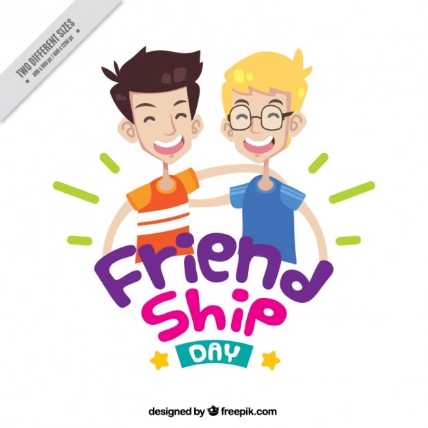 Free vector nice friends together background