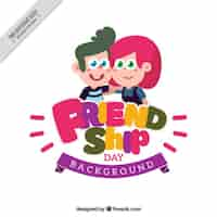 Free vector nice friendship background