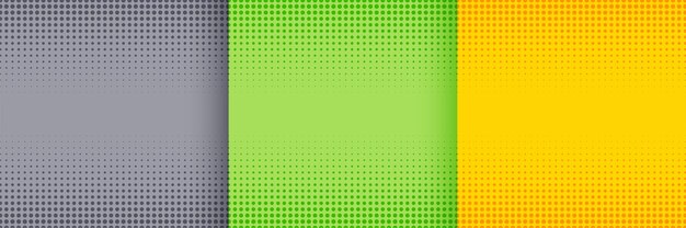 Nice halftone background set in gray green and yellow colors