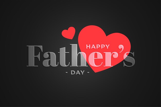 Nice happy fathers day hearts background