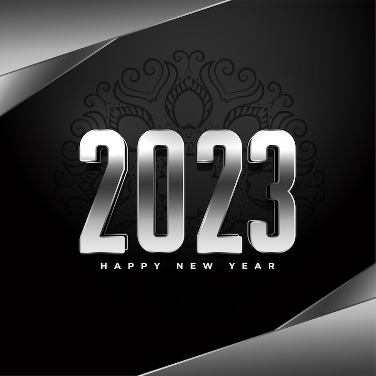 Бесплатный Вектор хороший с новым годом 2023 блестящий фон