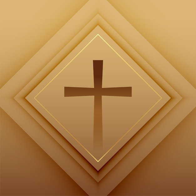 Free vector nice holy cross sign of jesus for christian festival
