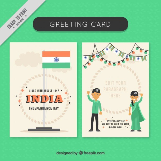 Free Vector nice india brochure template