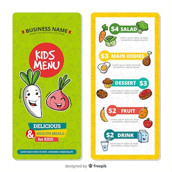 kids menu vectors photos and psd files free download