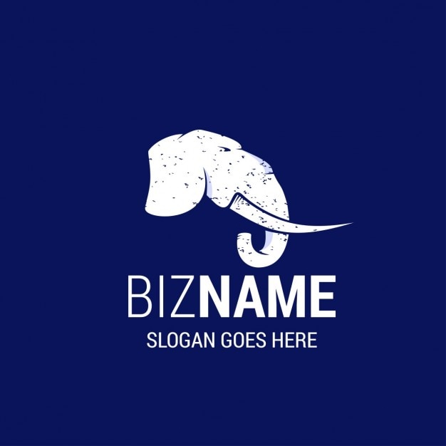 Free vector nice logo with an elephant